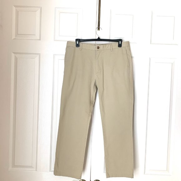 REYN SPOONER  38X30 TWILL TAN PANTS  Straight Flat Front - Picture 13 of 14
